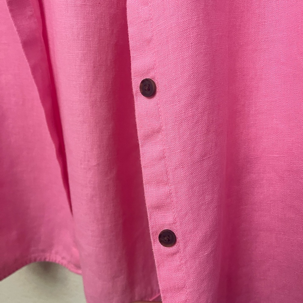 Athleta Vibrant Pink Collared Shirt - Picture 7 of 11